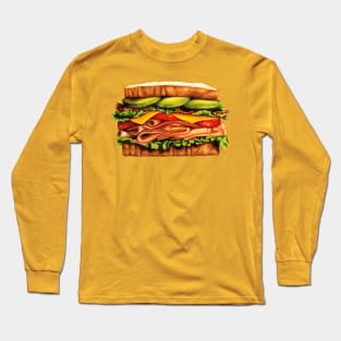 Turkey Bacon Avocado Long Sleeve T-Shirt